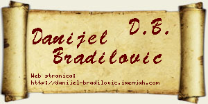 Danijel Bradilović vizit kartica
